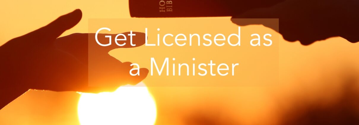 Get Licensed as a Minister